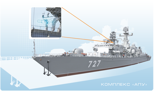 Комплекс «АПУ» на сторожевом корабле «Ярослав Мудрый»